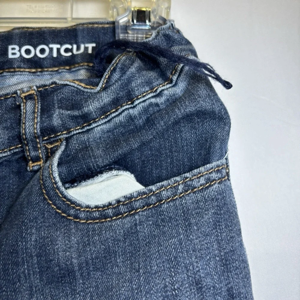 Childrens Place Boys Size 14 Blue Bootcut Slim Adjustable Waist Jeans Youth‎